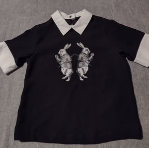 Victoria Beckham “The White Rabbit” Collared Top Size S